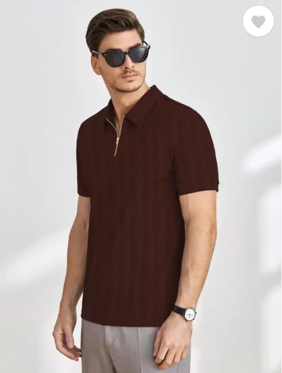 URBAN WARMS Men Slim Fit Casual Cotton T-Shirt