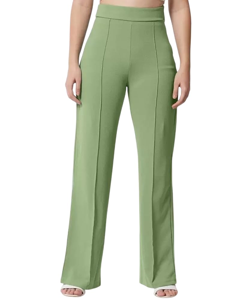 Bhagwati Silk Mill Women's Cotton Blend High Waist
