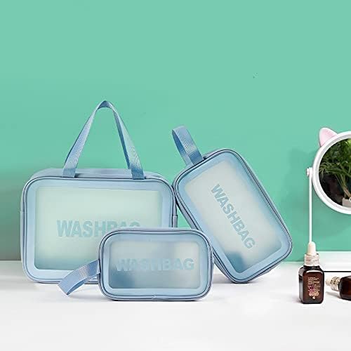 Travel Makeup Pouch Set Toiletry Bag Cosmetic Organizer