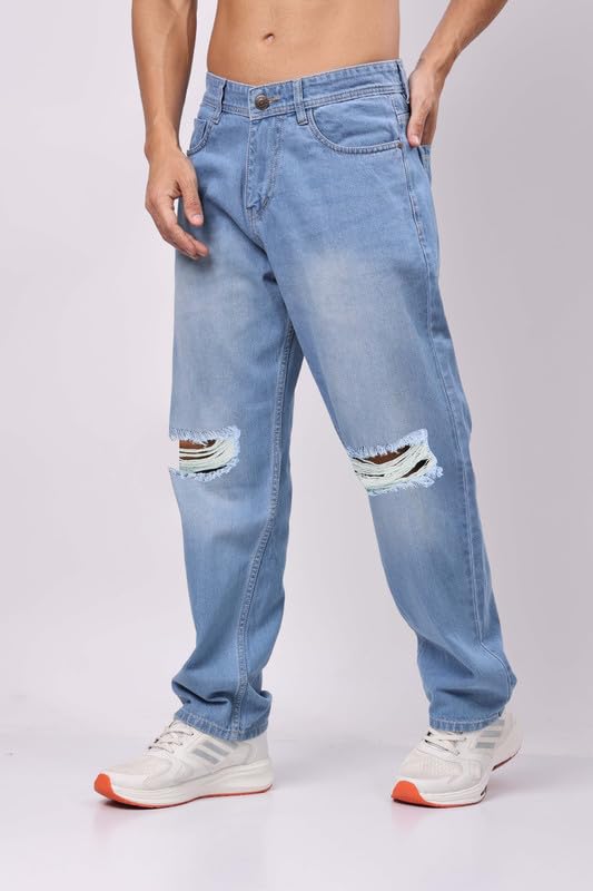 London Hills Men's Relaxed Fit Mid Rise Jeans || Relaxed