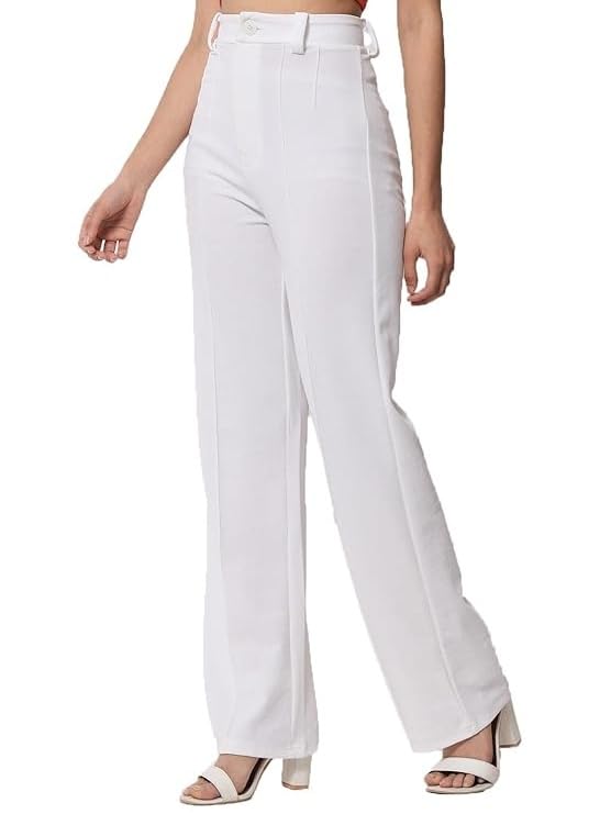Elendra Women's Polyester Blend Casual Pants