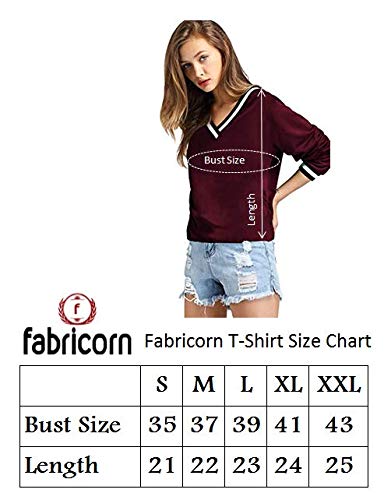 Fabricorn Stylish Plain Green Long Sleeve Cotton Tshirt for Women (Green)
