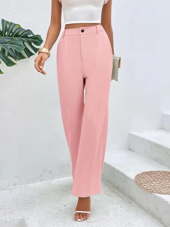 Elendra Women Trouser with Button Closure || Regular fit