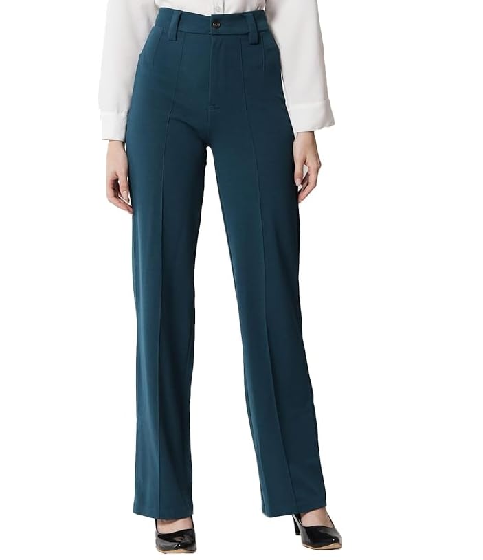 Elendra Women's Polyester Blend Casual Pants