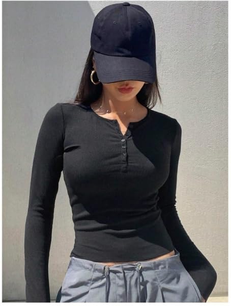 JC JUMMY COUTUREWomen's Quarter Button Full Sleeve