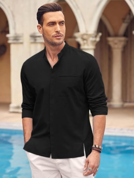 Bellstone Men's Solid Regular Fit Shirt
