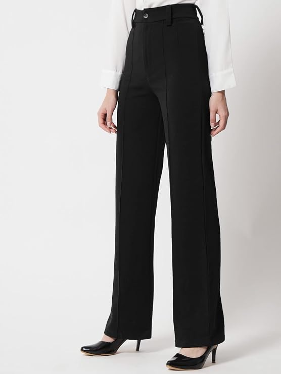 Elendra Women's Polyester Blend Casual Pants
