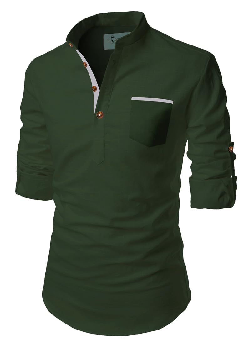 TrendiVastra Men's Cotton Blend Fabric Full Sleeve