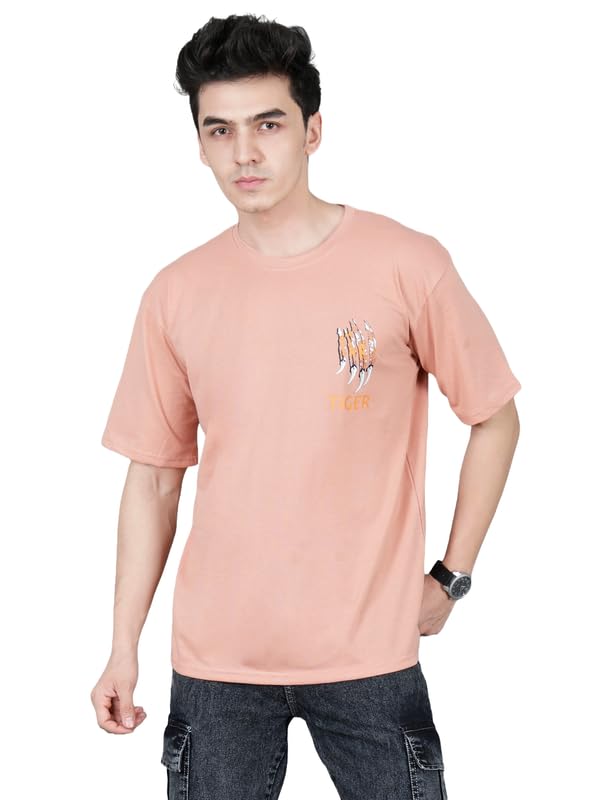 London Hills Men's Cotton Oversized Fit Casual Printed
