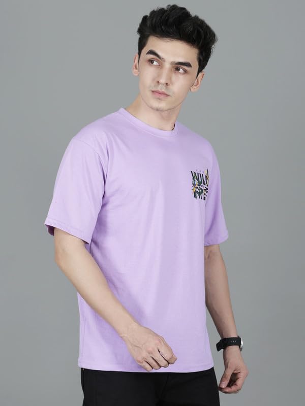 London Hills Men's Cotton Oversized Fit Casual Printed