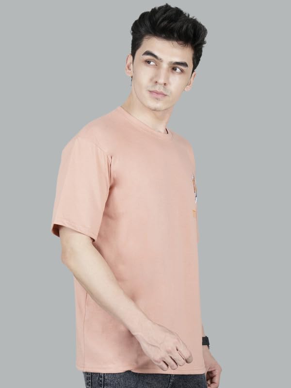 London Hills Men's Cotton Oversized Fit Casual Printed