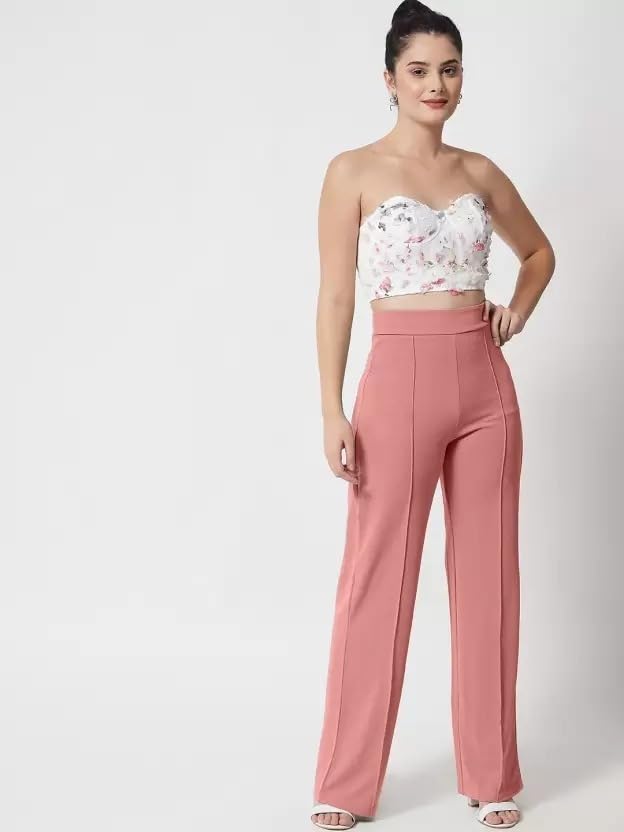 Bhagwati Silk Mill Women's Cotton Blend High Waist