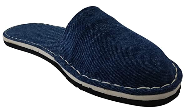 Black Denim super soft and comfortable Slippers - alphahostel.in