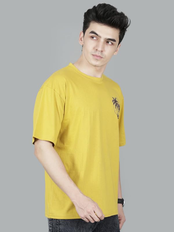 London Hills Men's Cotton Oversized Fit Casual Printed