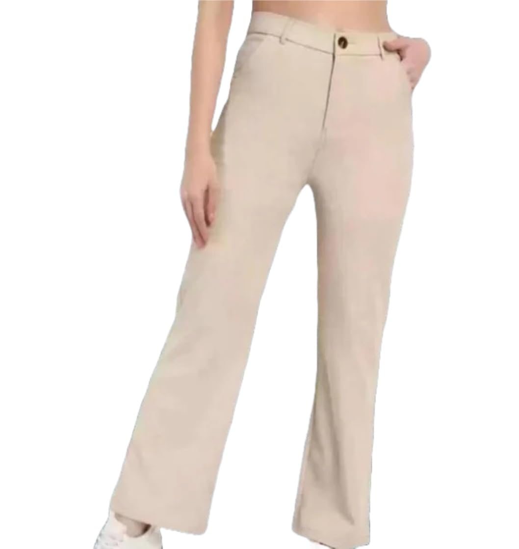 Elendra Women's Polyester Blend Casual Pants