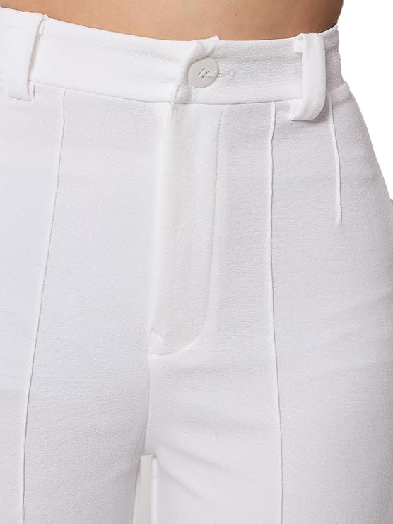 Elendra Women's Polyester Blend Casual Pants