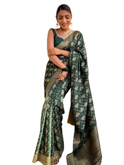 Women's Banarasi Kanjivaram Jacquard Art Silk Saree