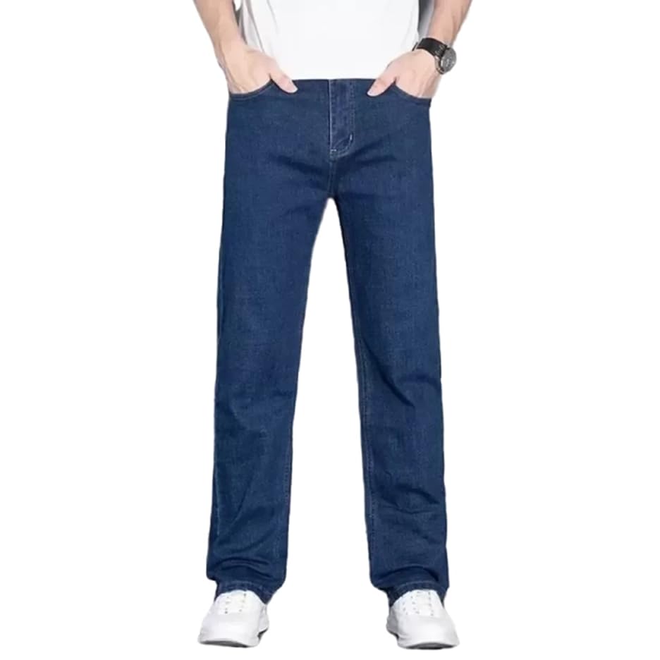 Comfits Regular Fit Dark Blue Denim Jeans, Classic