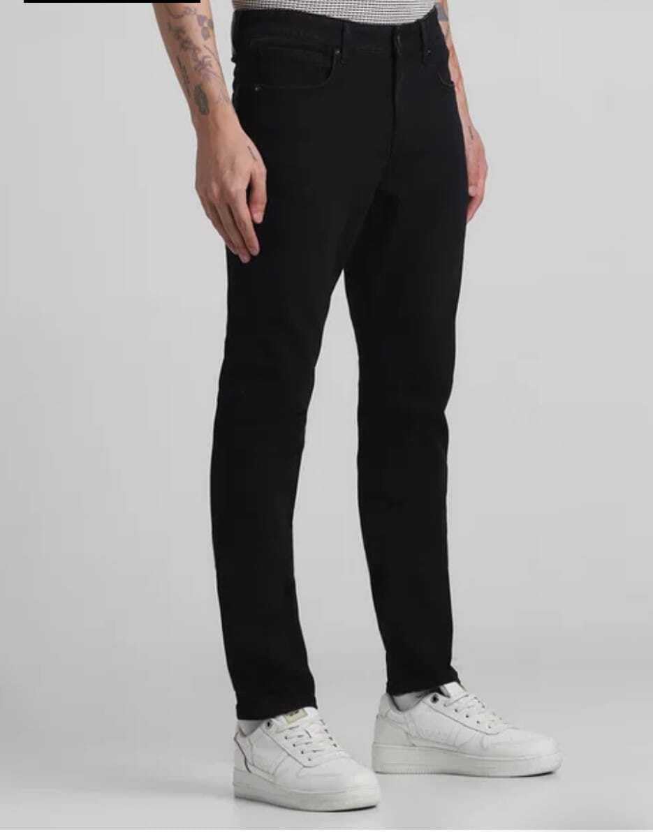 Heeejns Slim Men Black Jeans