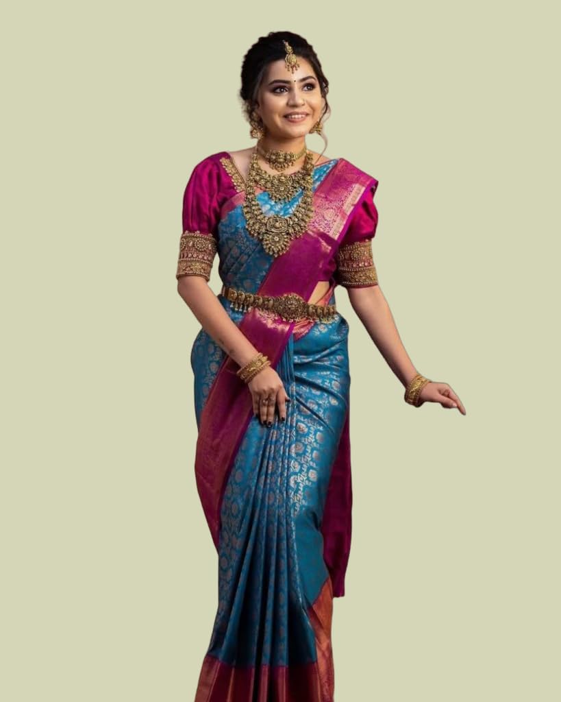 Fancy Banarasi Kanjivaram Art Silk Sareewith Blouse Piece