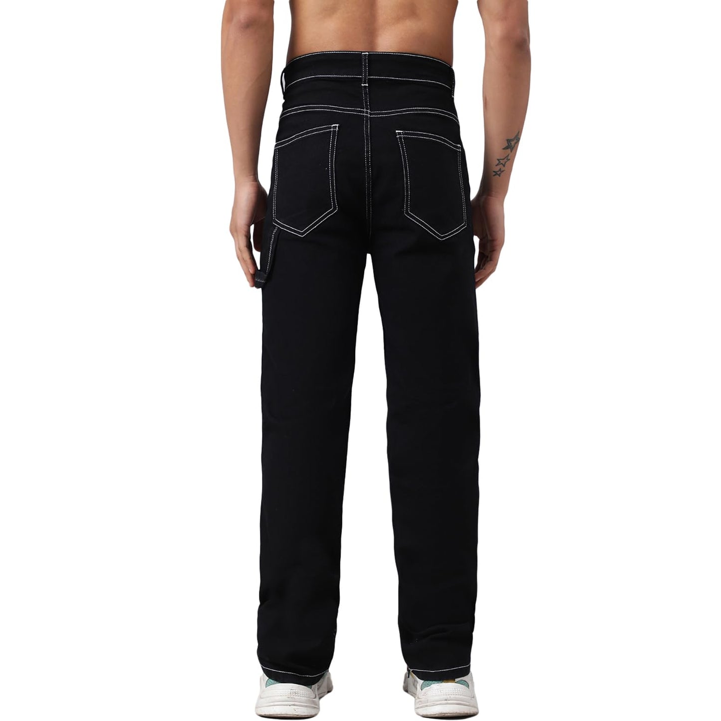 KOTTY Men’s Relaxed Fit Straight-Leg Jeans