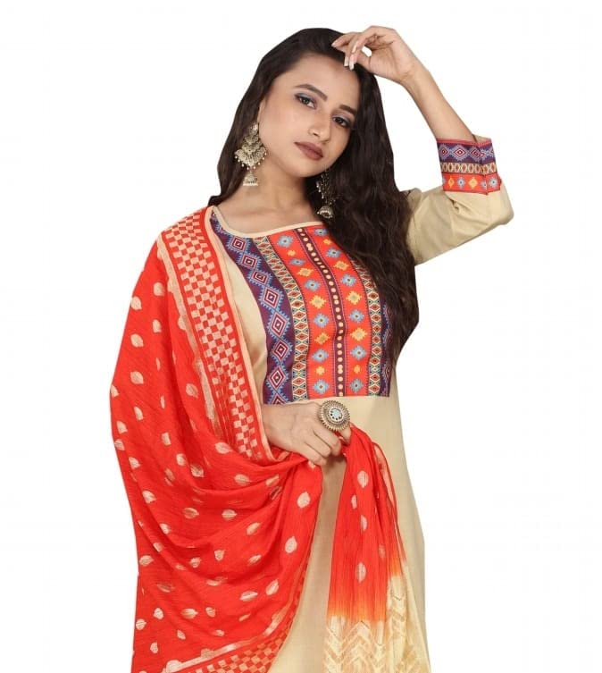 Women Cotton Kurta Set with Dupatta | Pure Cotton