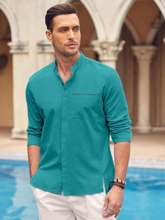 Bellstone Men's Solid Regular Fit Shirt