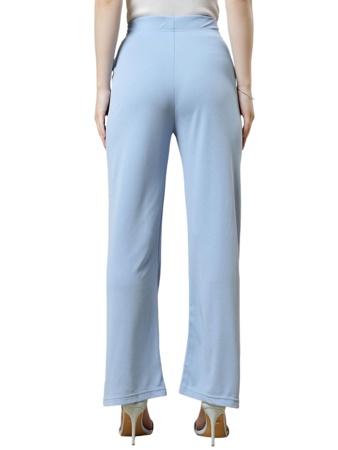 Qyaas Women's Classic Trouser Pants, High Waist