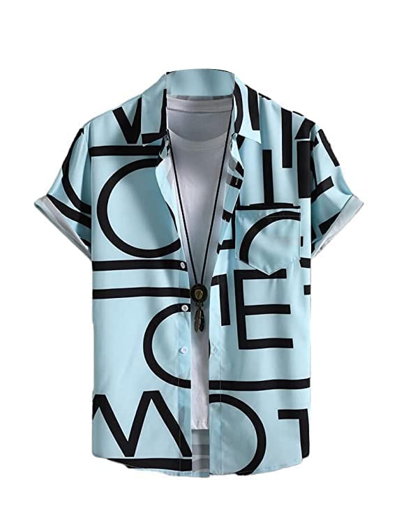 LookMark Men's Cotton Blend Printed Stitched