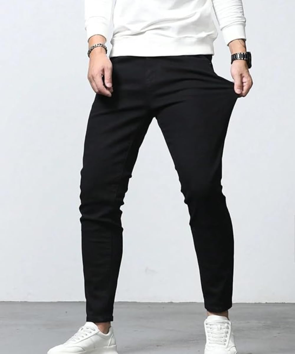 PYKAR Mens Jeans Stretchable Cotton Fabric Regular Fit