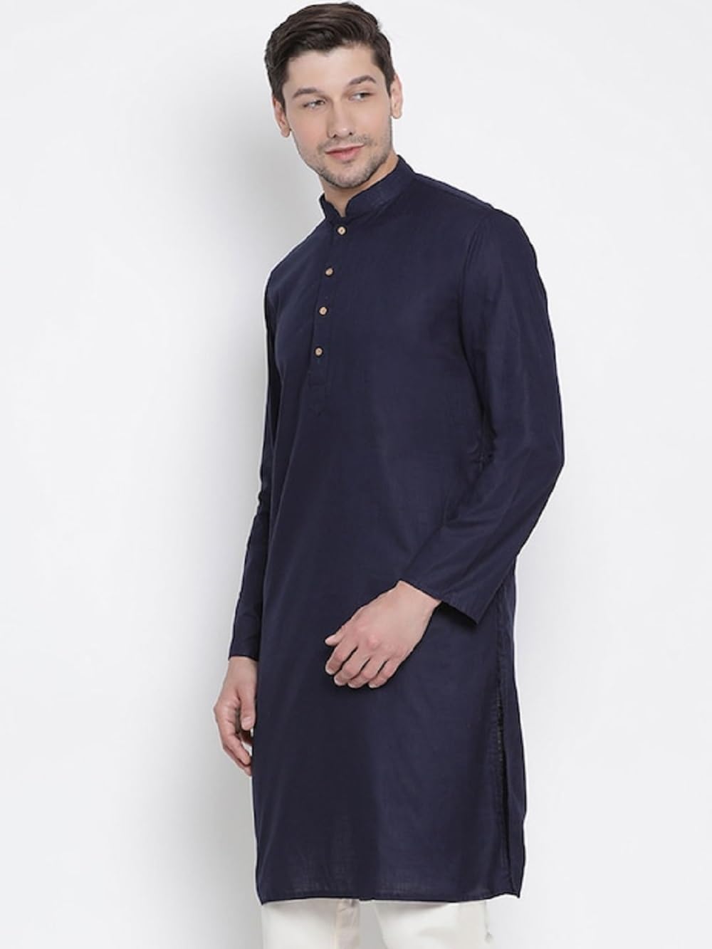 Lymio Men's Cotton Blend Regular Fit Casual Kurta