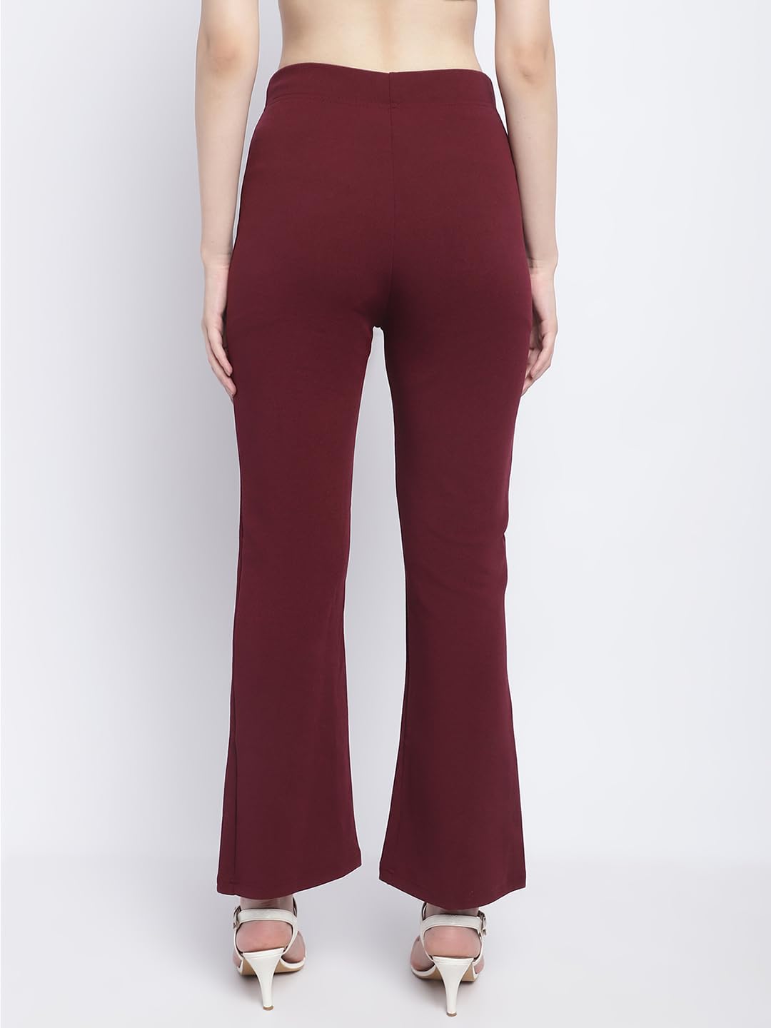 Jinax Women's Relaxed Fit Flat-Front Trousers, Elastic