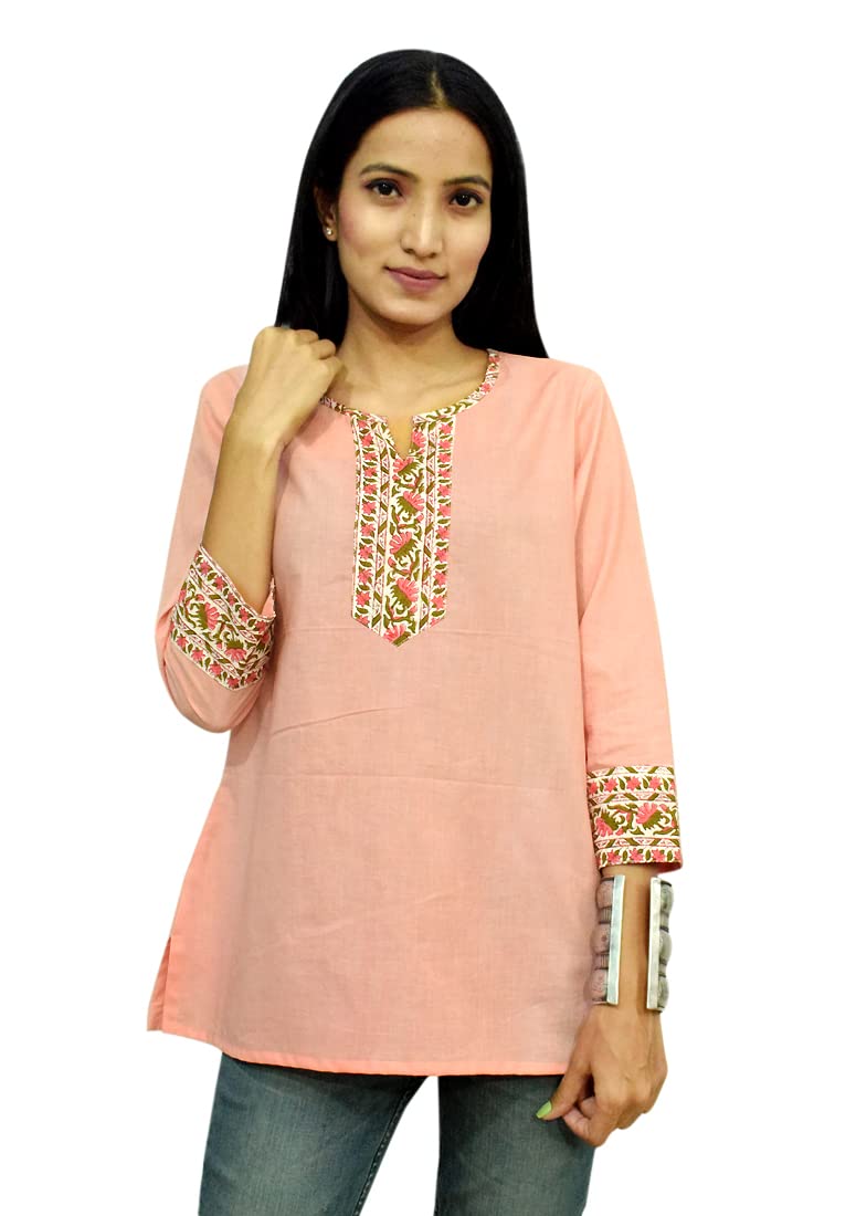 JAIPUR HAND BLOCK Women's Cotton Top |Tunic