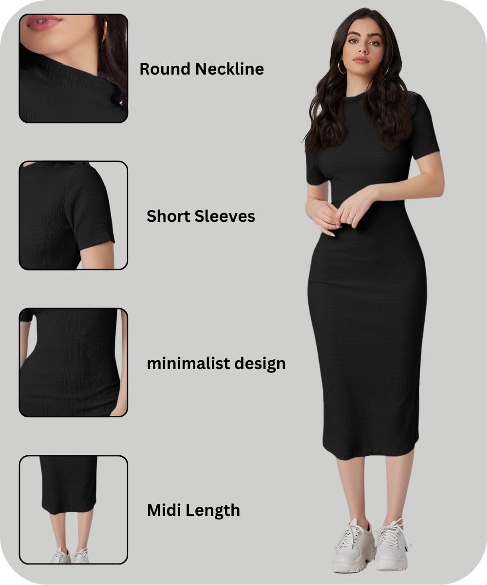 Leriya Fashion one-Piece Dress for Women Bodycon Long | Birthday Dress for Women