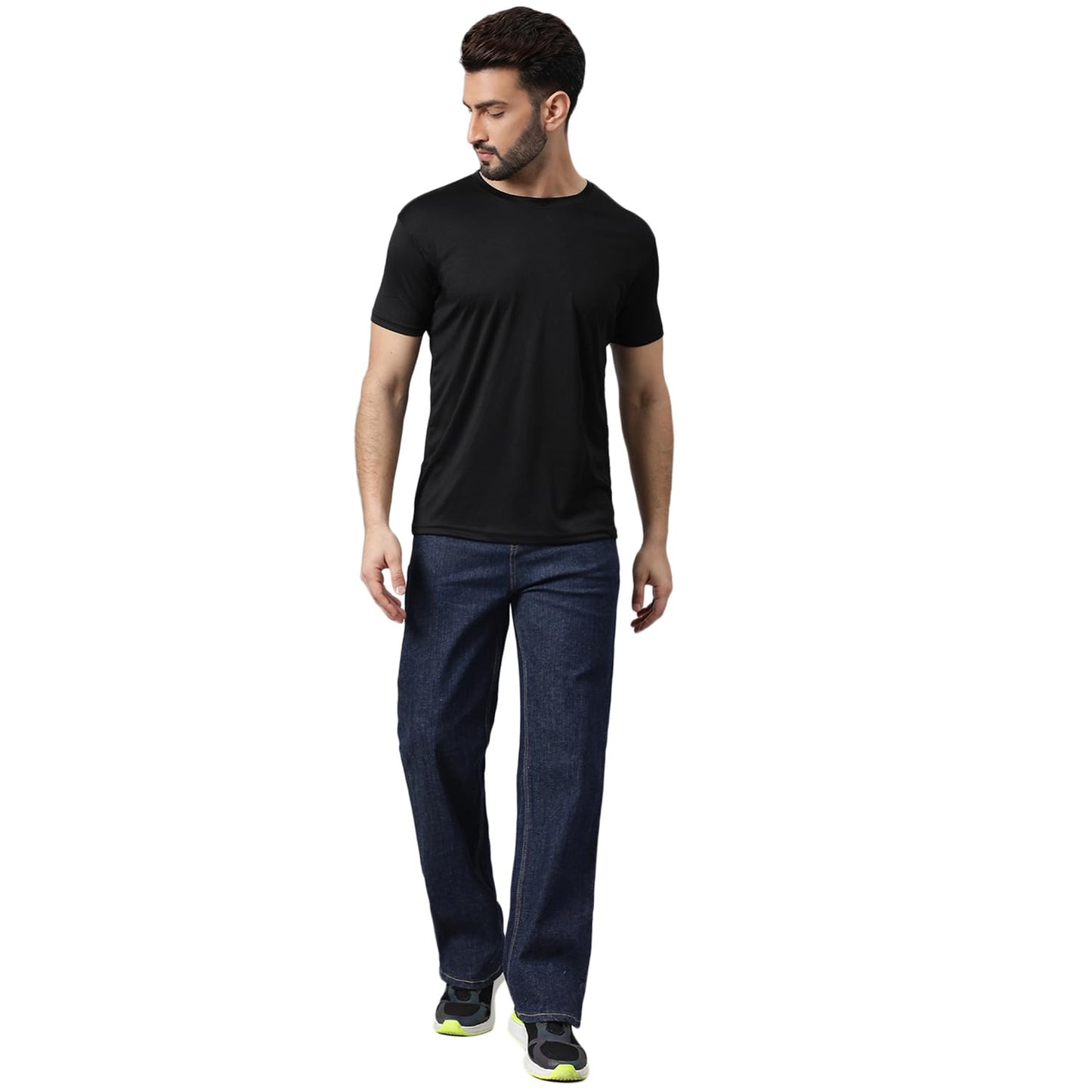 KOTTY Men’s Relaxed Fit Straight-Leg Jeans