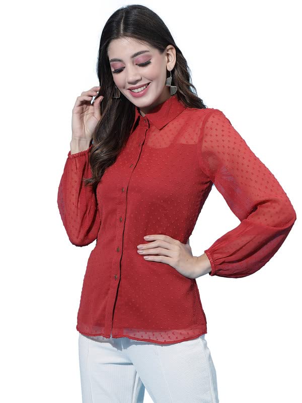 SIRIL Women's Cotton Rotto Butti Woven Causal Wear Regular Fit Top