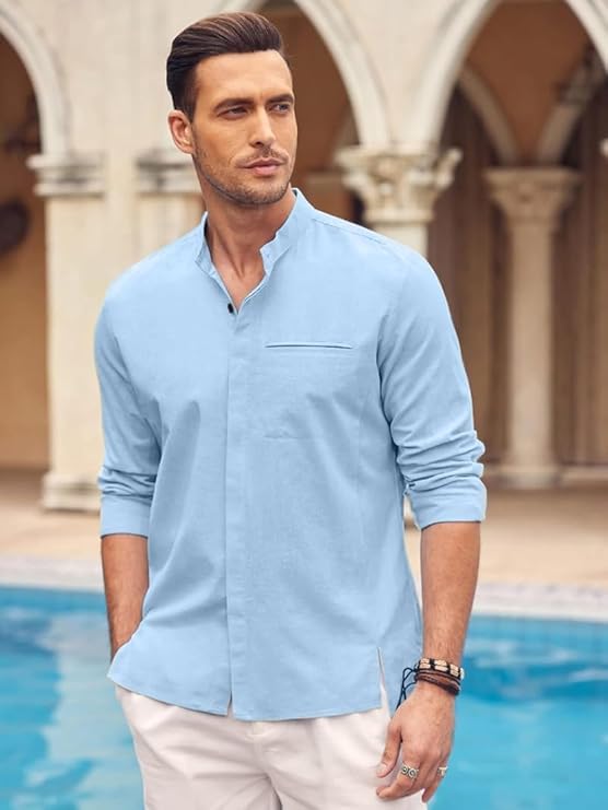 Bellstone Men's Solid Regular Fit Shirt