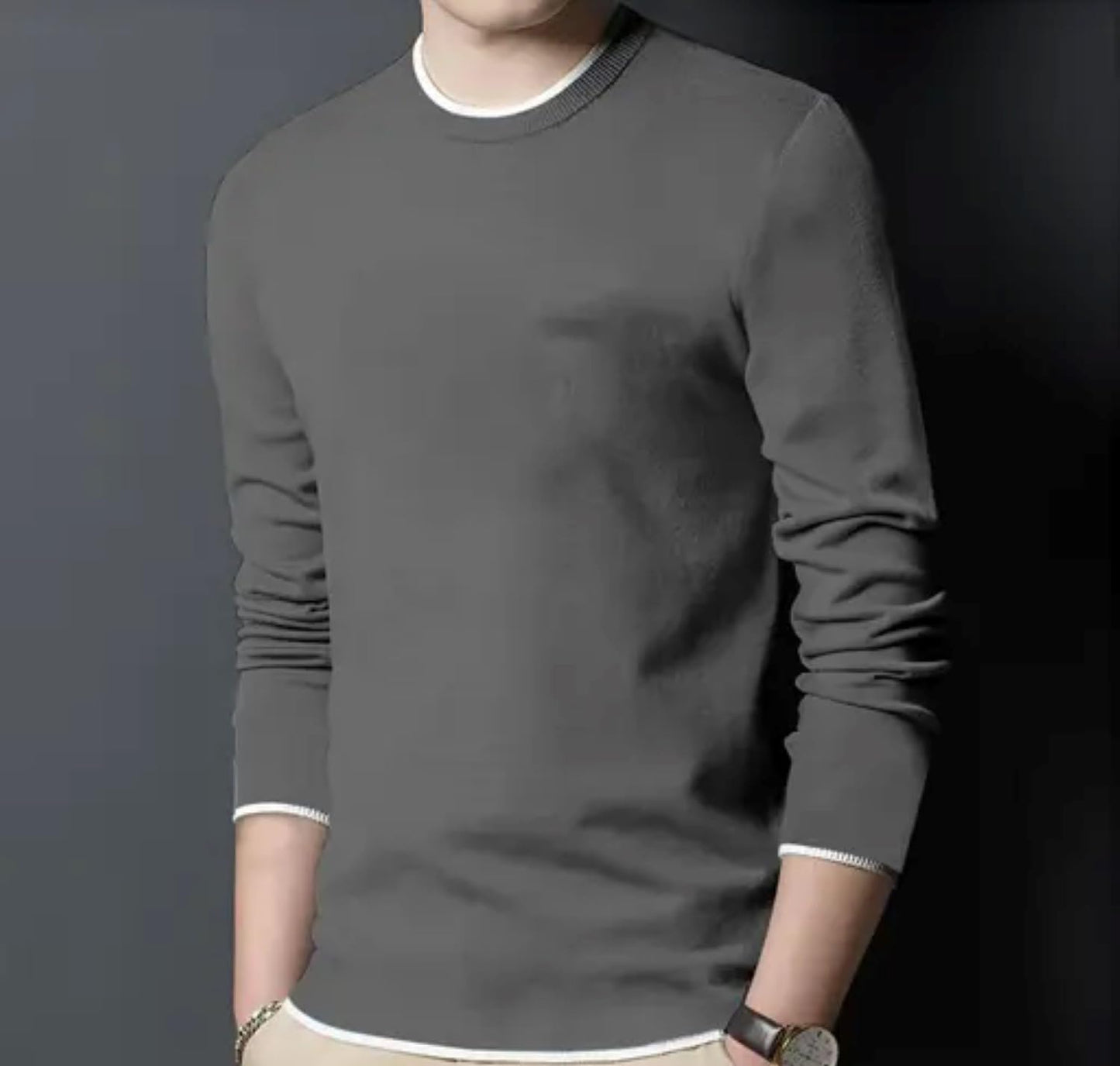 FASHA Men's Solid Regular Fit