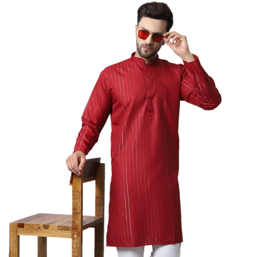 ABH LIFESTYLE Men's Cotton Long Kurtas.