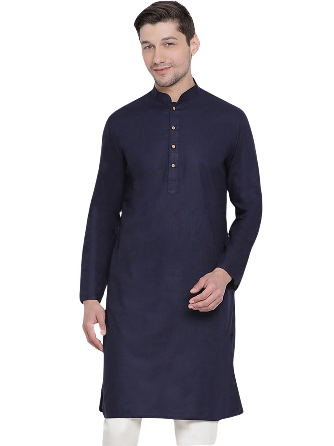 Lymio Men's Cotton Blend Regular Fit Casual Kurta