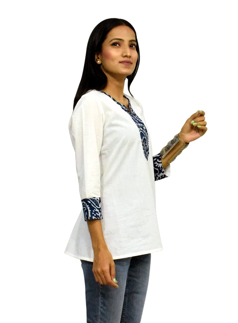 JAIPUR HAND BLOCK Women's Cotton Top |Tunic