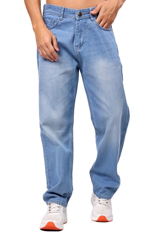 London Hills Men's Relaxed Fit Mid Rise Jeans || Relaxed