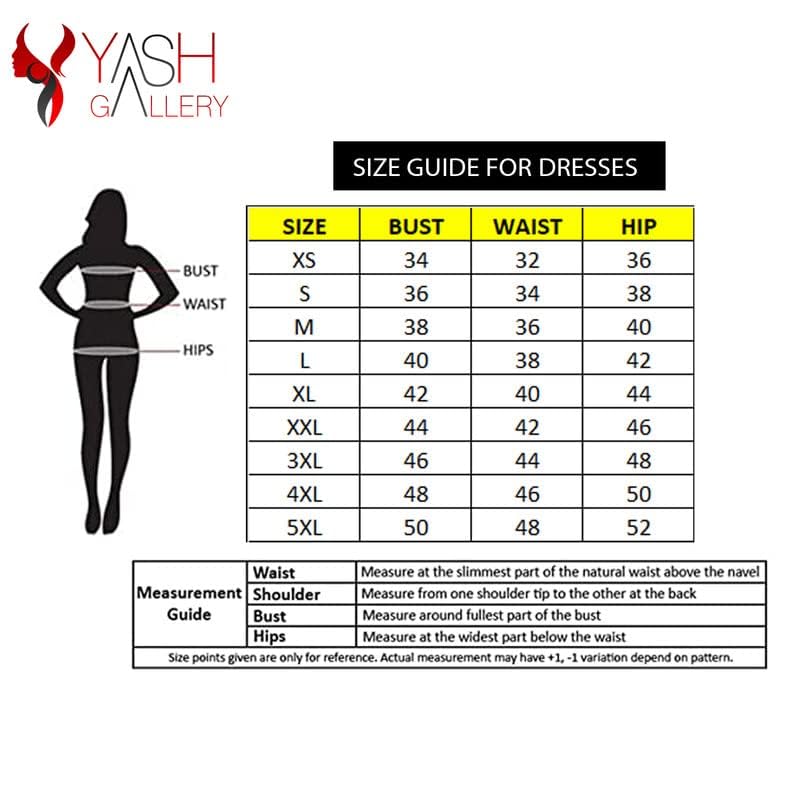Yash Gallery Women's Rayon Crepe Floral Printed Knee-Length A-Line Dress for Women