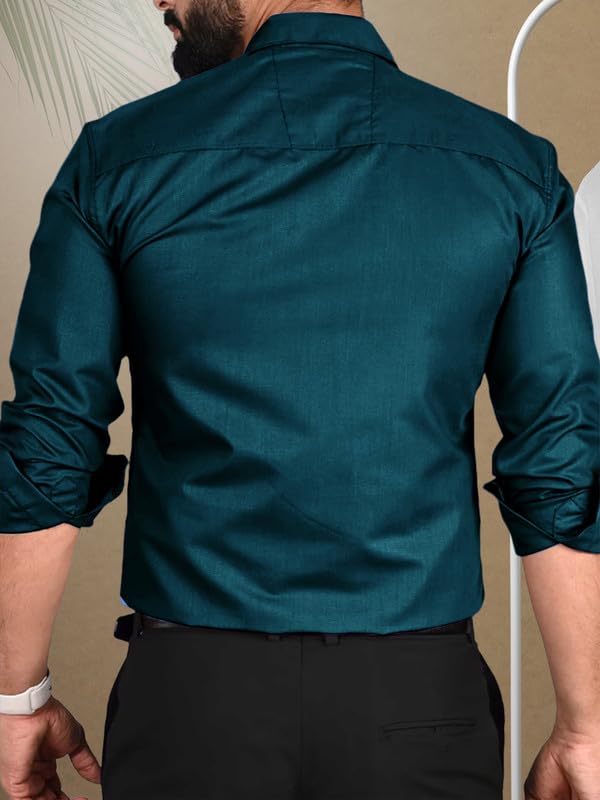 Tee Projekt Shirt for men Cotton Spread Collar Long Sleeve
