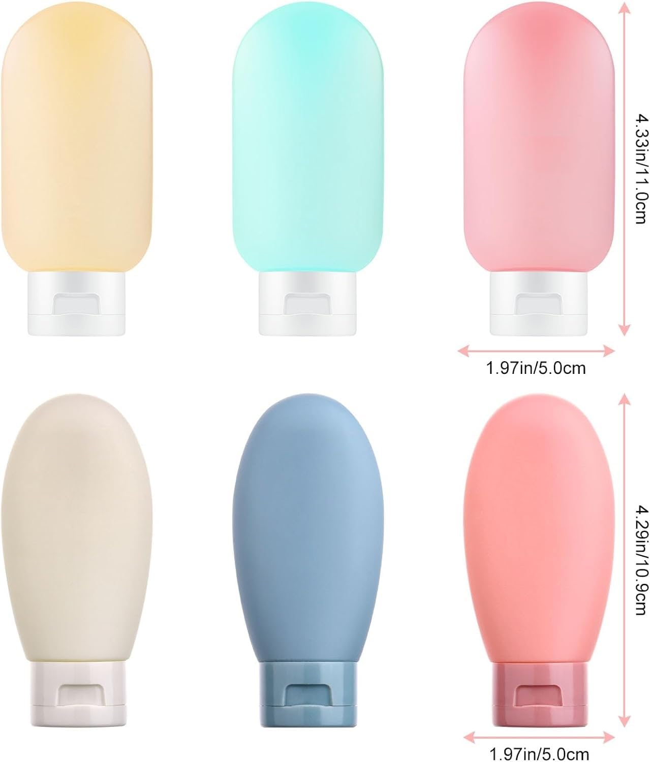 PiyuBind Travel Bottles Set For Toiletries Travel Size