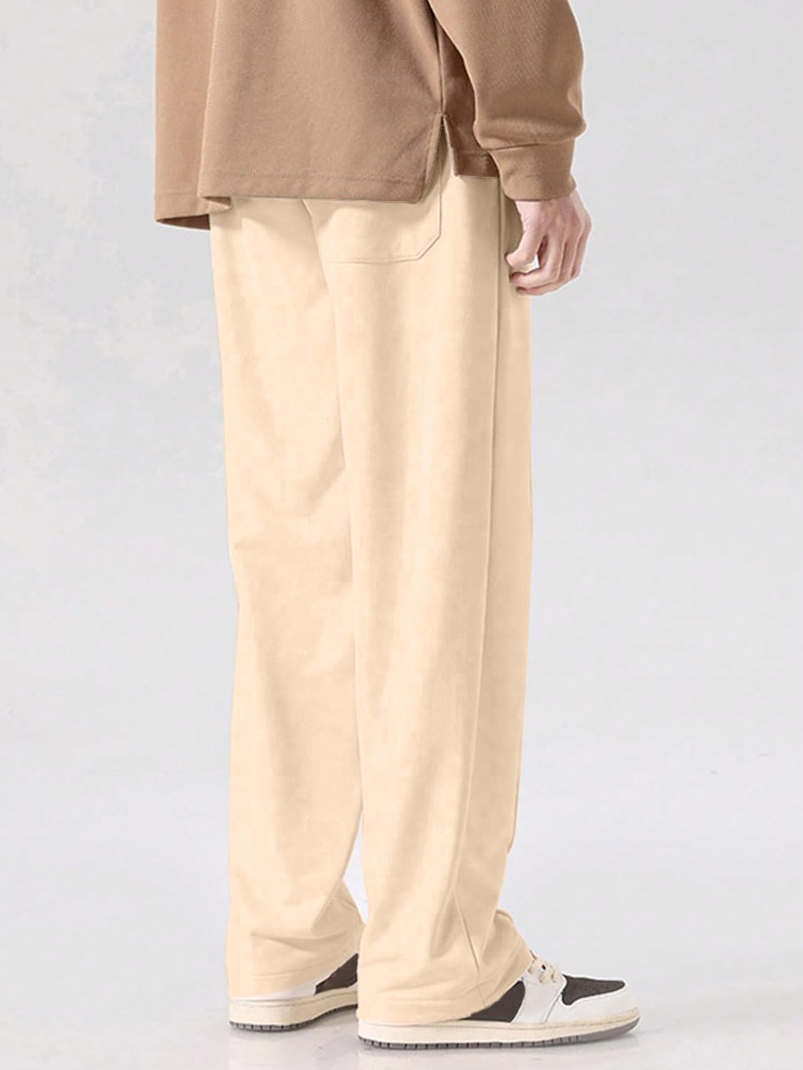Mehrang White Loose Fit Track Pant for Men || Joggers