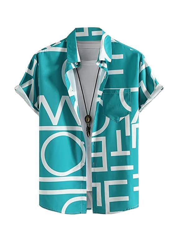 LookMark Men's Cotton Blend Printed Stitched