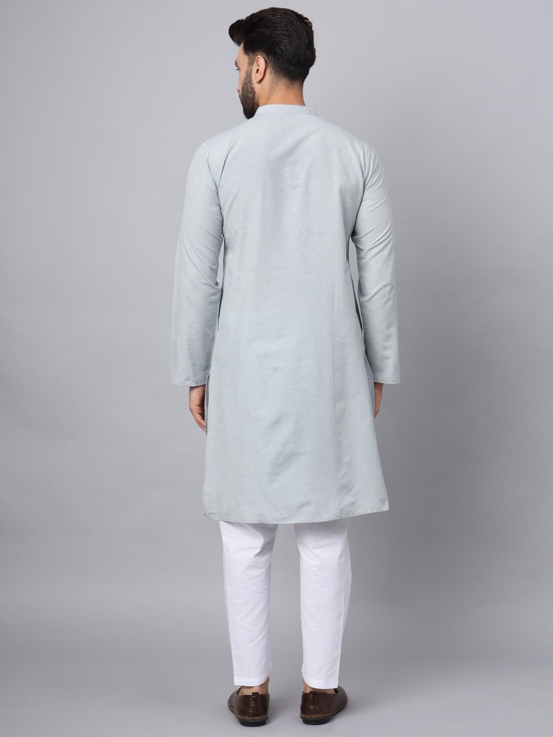 CHIKAN Men's Cotton Regular Premium Long Kurta