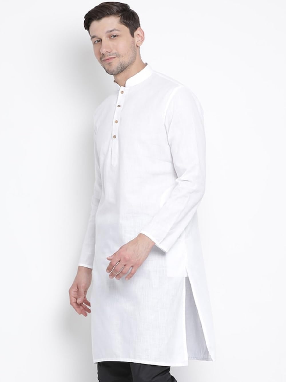 Lymio Men's Cotton Blend Regular Fit Casual Kurta