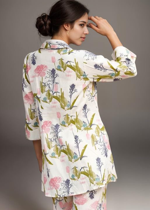 SHIENZY Stylish Printed Cotton Blend Co Ord Set